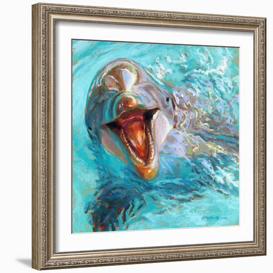 D is for Dolphin-Rita Kirkman-Framed Art Print