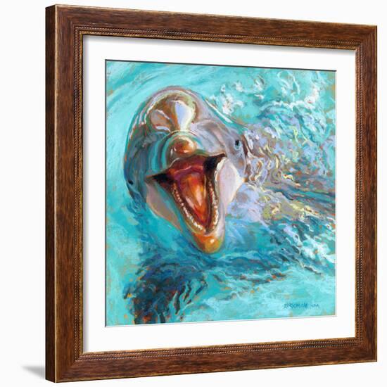 D is for Dolphin-Rita Kirkman-Framed Art Print