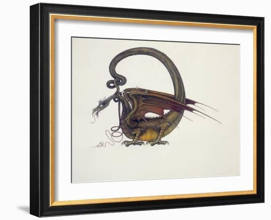 D Is for Dragon, 1979-Wayne Anderson-Framed Giclee Print