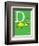 D is for Duck (green)-Theodor (Dr. Seuss) Geisel-Framed Art Print