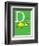 D is for Duck (green)-Theodor (Dr. Seuss) Geisel-Framed Art Print