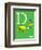 D is for Duck (green)-Theodor (Dr. Seuss) Geisel-Framed Art Print