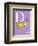 D is for Duck (purple)-Theodor (Dr. Seuss) Geisel-Framed Art Print