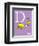 D is for Duck (purple)-Theodor (Dr. Seuss) Geisel-Framed Art Print