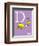 D is for Duck (purple)-Theodor (Dr. Seuss) Geisel-Framed Art Print