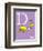 D is for Duck (purple)-Theodor (Dr. Seuss) Geisel-Framed Art Print