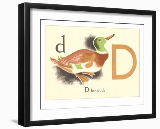 D is for Duck-null-Framed Premium Giclee Print