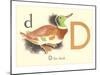 D is for Duck-null-Mounted Art Print