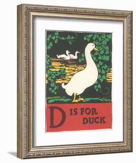 D is for Duck-null-Framed Premium Giclee Print