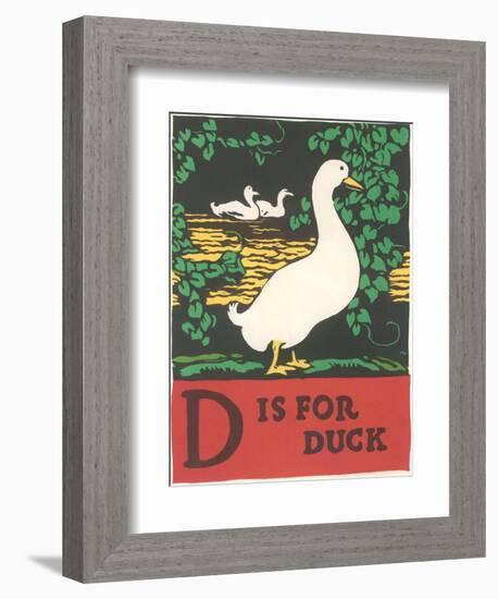 D is for Duck-null-Framed Premium Giclee Print