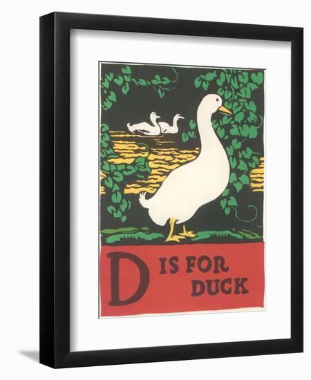 D is for Duck-null-Framed Premium Giclee Print