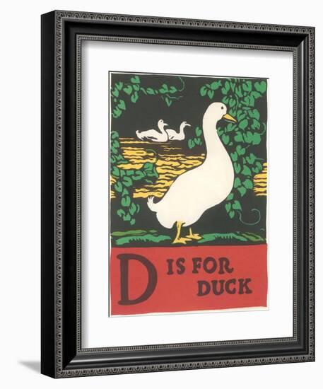 D is for Duck-null-Framed Premium Giclee Print