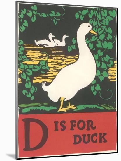 D is for Duck-null-Mounted Art Print