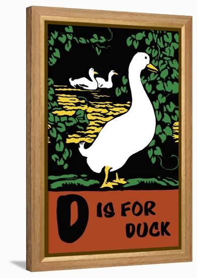 D is for Duck-Charles Buckles Falls-Framed Stretched Canvas