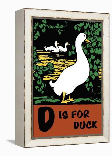 D is for Duck-Charles Buckles Falls-Framed Stretched Canvas