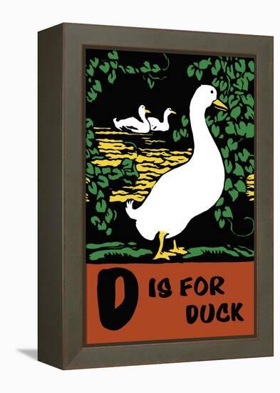 D is for Duck-Charles Buckles Falls-Framed Stretched Canvas