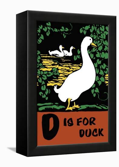D is for Duck-Charles Buckles Falls-Framed Stretched Canvas