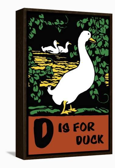 D is for Duck-Charles Buckles Falls-Framed Stretched Canvas