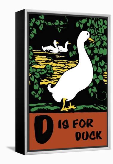 D is for Duck-Charles Buckles Falls-Framed Stretched Canvas