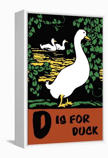 D is for Duck-Charles Buckles Falls-Framed Stretched Canvas