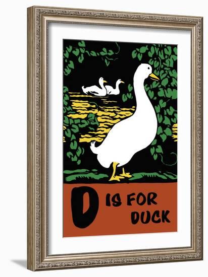 D is for Duck-Charles Buckles Falls-Framed Art Print