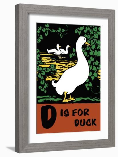 D is for Duck-Charles Buckles Falls-Framed Art Print