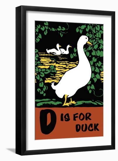 D is for Duck-Charles Buckles Falls-Framed Art Print
