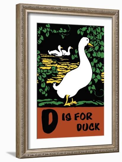 D is for Duck-Charles Buckles Falls-Framed Premium Giclee Print