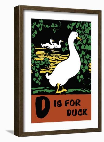 D is for Duck-Charles Buckles Falls-Framed Premium Giclee Print