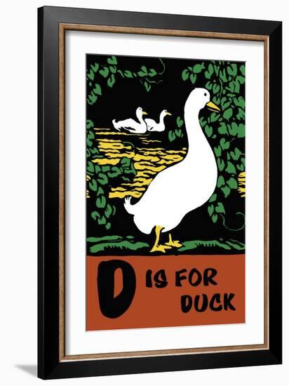 D is for Duck-Charles Buckles Falls-Framed Premium Giclee Print