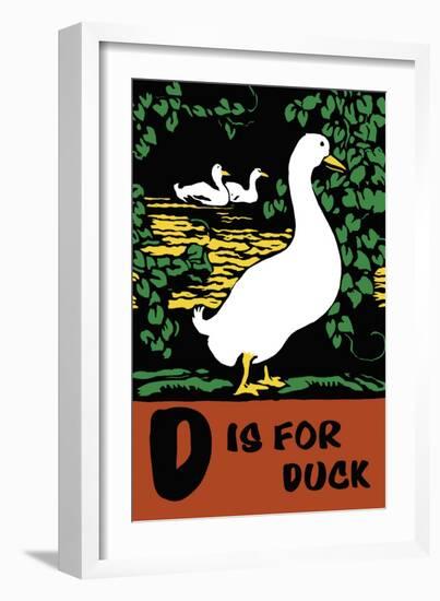 D is for Duck-Charles Buckles Falls-Framed Premium Giclee Print