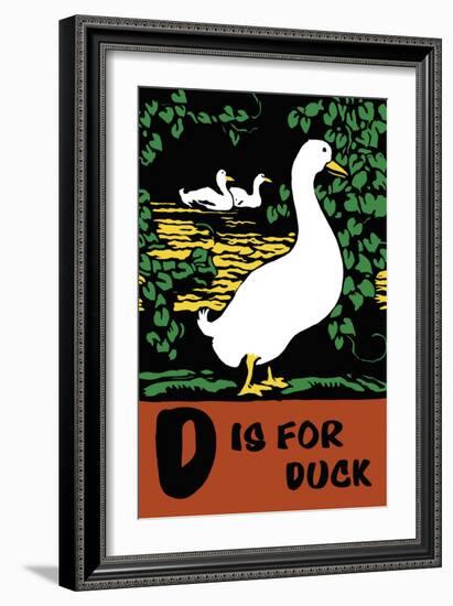 D is for Duck-Charles Buckles Falls-Framed Premium Giclee Print