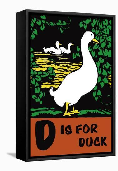 D is for Duck-Charles Buckles Falls-Framed Stretched Canvas