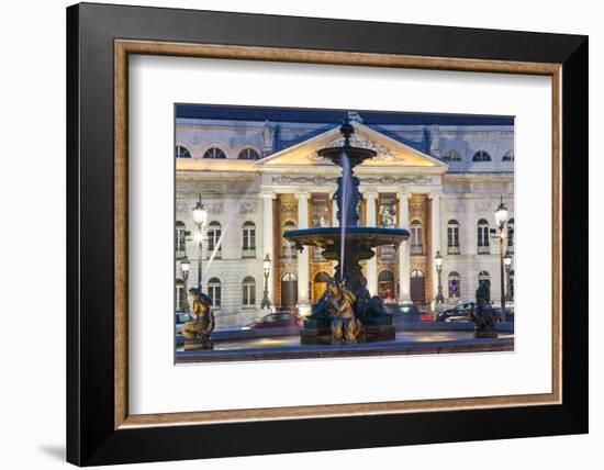 D. Maria II National Theatre, Rossio Square, Lisbon, Portugal-Peter Adams-Framed Photographic Print