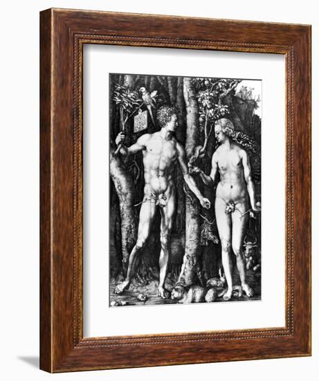 D?Rer: Adam & Eve, 1504-Albrecht Dürer-Framed Giclee Print