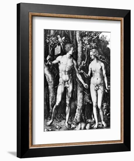 D?Rer: Adam & Eve, 1504-Albrecht Dürer-Framed Giclee Print