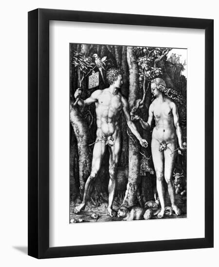 D?Rer: Adam & Eve, 1504-Albrecht Dürer-Framed Giclee Print