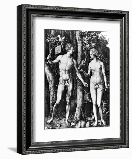 D?Rer: Adam & Eve, 1504-Albrecht Dürer-Framed Giclee Print