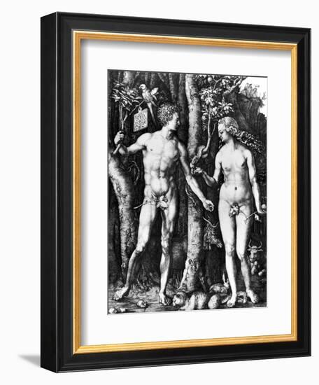 D?Rer: Adam & Eve, 1504-Albrecht Dürer-Framed Giclee Print