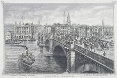 London Bridge, London, C1850-D Taylor & Co-Framed Giclee Print