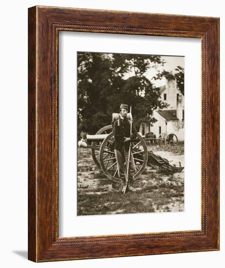 D.W.C. Arnold, a Private in the Union Army, Near Harper's Ferry, Virginia, 1861-Mathew Brady-Framed Giclee Print