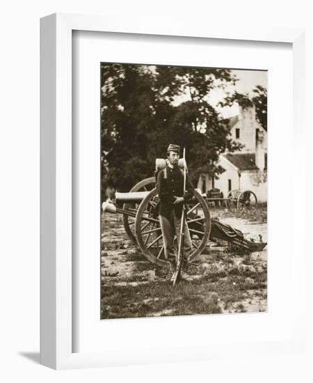 D.W.C. Arnold, a Private in the Union Army, Near Harper's Ferry, Virginia, 1861-Mathew Brady-Framed Giclee Print