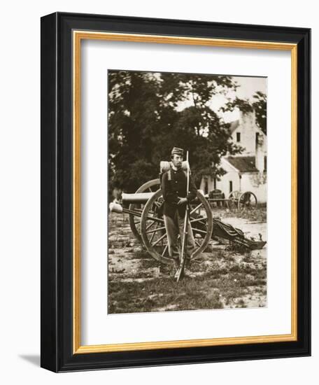 D.W.C. Arnold, a Private in the Union Army, Near Harper's Ferry, Virginia, 1861-Mathew Brady-Framed Giclee Print