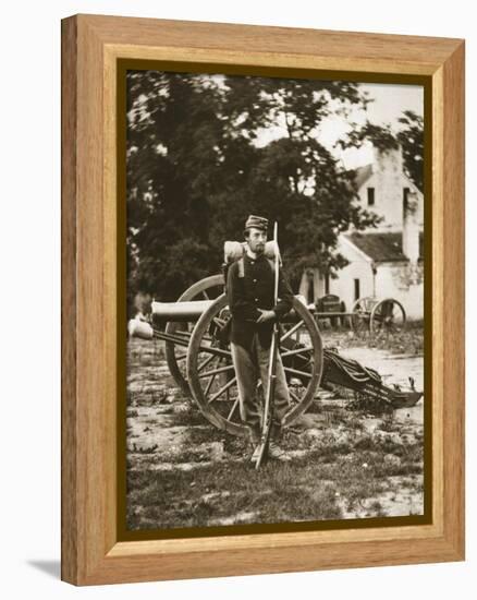 D.W.C. Arnold, a Private in the Union Army, Near Harper's Ferry, Virginia, 1861-Mathew Brady-Framed Premier Image Canvas