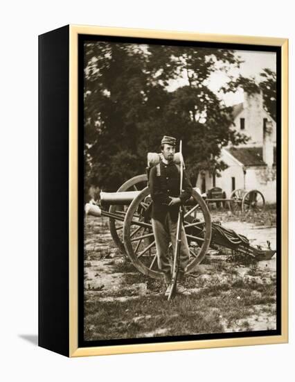 D.W.C. Arnold, a Private in the Union Army, Near Harper's Ferry, Virginia, 1861-Mathew Brady-Framed Premier Image Canvas