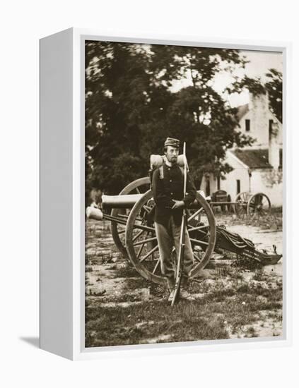 D.W.C. Arnold, a Private in the Union Army, Near Harper's Ferry, Virginia, 1861-Mathew Brady-Framed Premier Image Canvas