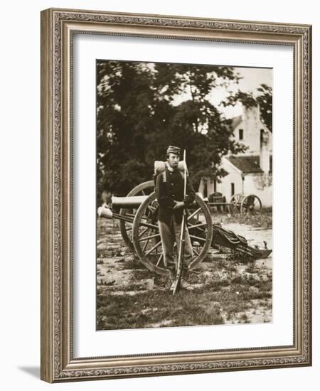 D.W.C. Arnold, a Private in the Union Army, Near Harper's Ferry, Virginia, 1861-Mathew Brady-Framed Giclee Print