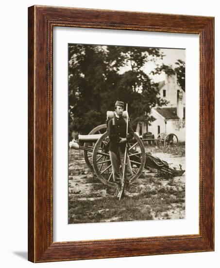 D.W.C. Arnold, a Private in the Union Army, Near Harper's Ferry, Virginia, 1861-Mathew Brady-Framed Giclee Print