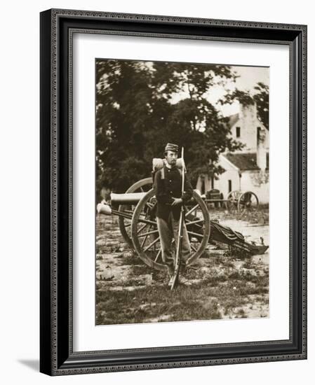 D.W.C. Arnold, a Private in the Union Army, Near Harper's Ferry, Virginia, 1861-Mathew Brady-Framed Giclee Print