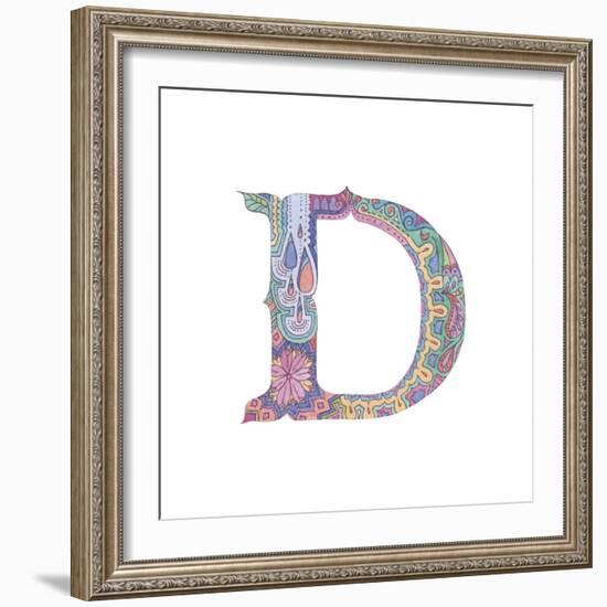 D-Green Girl-Framed Giclee Print